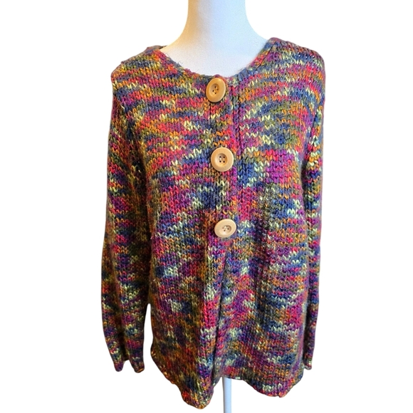 Blair Sweaters - Blair colorful, button-down knit cardigan Size Medium